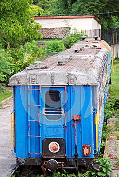 Abandoned children's railway in Uzhgorod, Ukraine