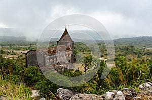 Abandoned christian church