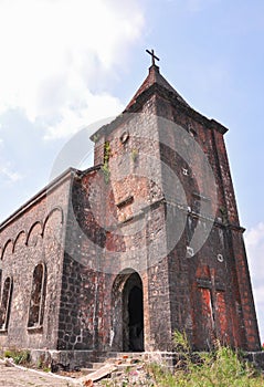 Abandoned Christian church