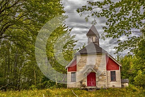 Abandoned Church Building in Maine