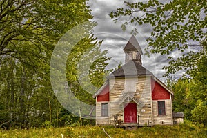 Abandoned Church Building in Maine photo