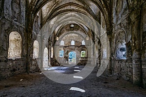 Abandoned church in Kayakoy village near Fethiye