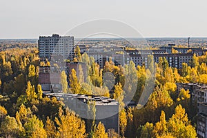 The abandoned city of Pripyat, Chernobyl.