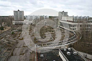 The abandoned city of Pripyat, Chernobyl photo