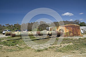 Abandoned coastal battery El Vigia, Andalusia, Spain photo