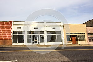 Abandoned Commercial Retail Store Fronts