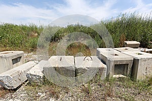 Abandoned of concrete brick