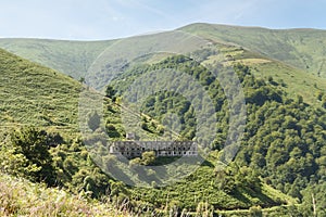 Abandoned concrete building (barracks)
