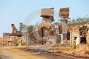 Abandoned copper mine