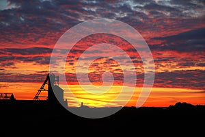 An abandoned Cornish mining engine house