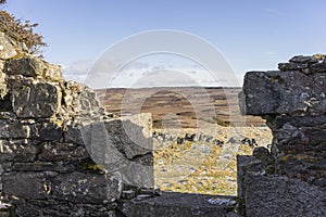 Abandoned Croft of Wester Crannich on Dava Moor in Scotland.