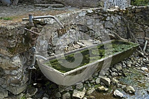 Abandoned and derelict farm in rural France