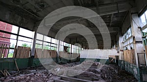 Abandoned derelict industrial premises