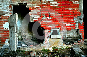 Abandoned , deserted house photo