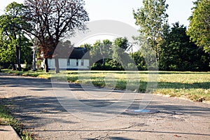 Abandoned Detroit neighborhood with only one home left standing