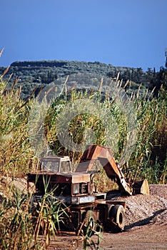 Abandoned digger