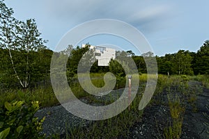 Abandoned Drive-In Movie Theater - Long Exposure at Twilight - New York