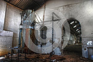 Abandoned empty warehouse in Spain.