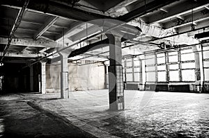 Abandoned factory hall