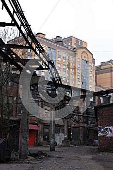 Abandoned factory Red triangle Saint Petersburg