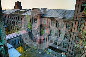 Abandoned Factory Red Triangle, Saint Petersburg, Russia. Location of filming