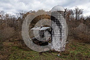 Abandoned Farm + Barn + Silo - Ohio