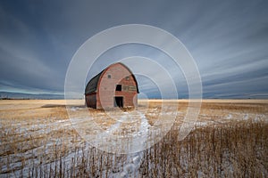 Abandoned farm buildings in Alberta