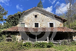 Abandoned farm house along the Camino del Norte photo