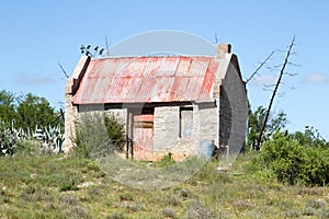 Abandoned farm labourer`s cottage