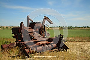 Abandoned farm machinery