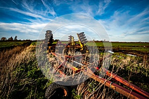 Abandoned farm machinery