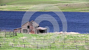 Abandoned Farmhouse Barn Kamloops British Columbia Landscape