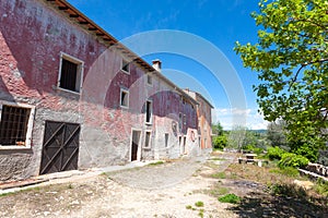 Abandoned farmhouse on Valpolicella hills, Italy