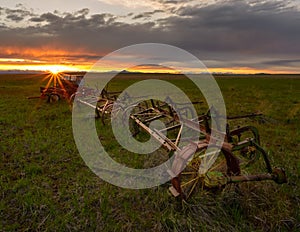 Abandoned farming equipment