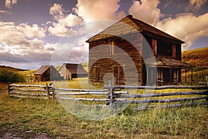 Abandoned Farmstead on Last Dollar Road Near Ouray Colorado photo