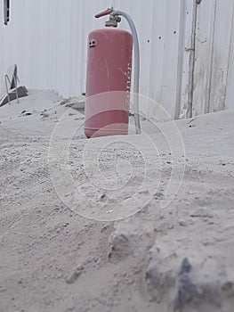 Abandoned fire extinguisher