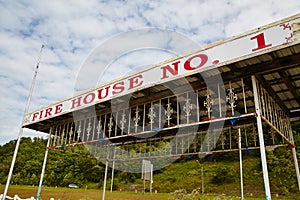 Abandoned Fire House No. 1 Amidst Greenery, Gatlinburg TN