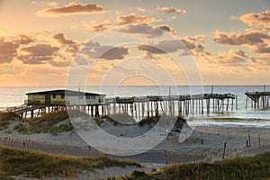 Abandoned Fishing Pier Hatteras Outer Banks NC