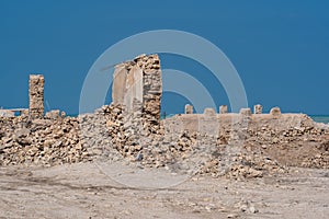 An abandoned fishing village located in Al Jumail, Ruwais north of Doha, Qatar.