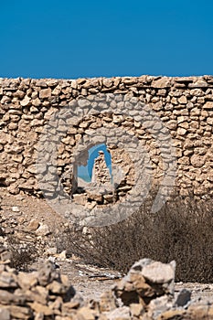 An abandoned fishing village located in Al Jumail, Ruwais north of Doha, Qatar.