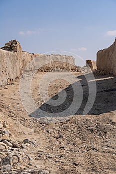 An abandoned fishing village located in Al Jumail, Ruwais north of Doha, Qatar.