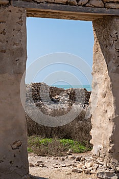 An abandoned fishing village located in Al Jumail, Ruwais north of Doha, Qatar.