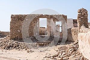 An abandoned fishing village located in Al Jumail, Ruwais north of Doha, Qatar.