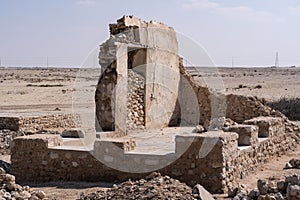 An abandoned fishing village located in Al Jumail, Ruwais north of Doha, Qatar.