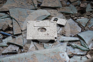 Abandoned floppy disc