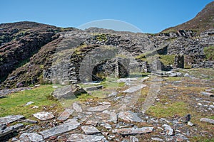 The abandoned Foel Slate Quarry at Capel Curig, Snowdonia National Park, Wales