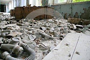 Abandoned gas masks