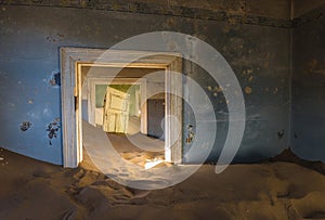 Abandoned ghost town of Kolmanskop in Namibia