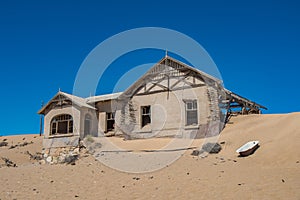 Abandoned ghost town of Kolmanskop in Namibia