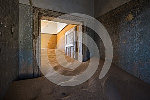 Abandoned ghost town of Kolmanskop in Namibia